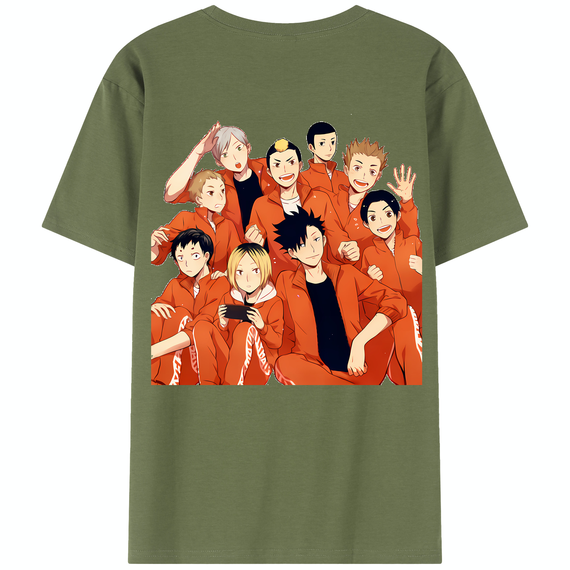 （画像用） ハイキュー!! Haikyu!! 綿100％半袖Tシャツ（背面プリント）